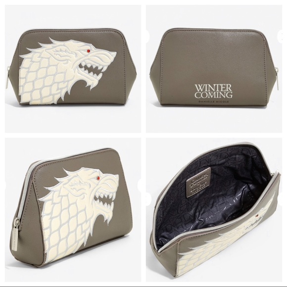 DANIELLE NICOLE GAME OF THRONES House Stark MINI BACKPACK & ZIPPER POUCH! - Picture 7 of 8